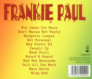 Frankie Paul: Dont Wanna Get Funky [CD]