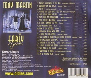 Tony Martin: Early Years [CD]