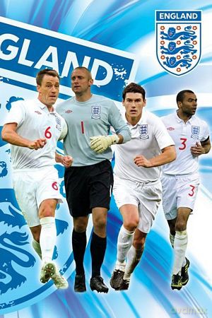England F.A (Side 2/2 - Terry, Green, Barry & Cole) [PLAKAT]