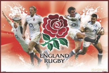England Rugby - Zawodnicy [PLAKAT]
