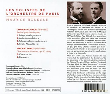 Les Solistes De Lorchestre De Paris: Gounod/DIndy [CD]