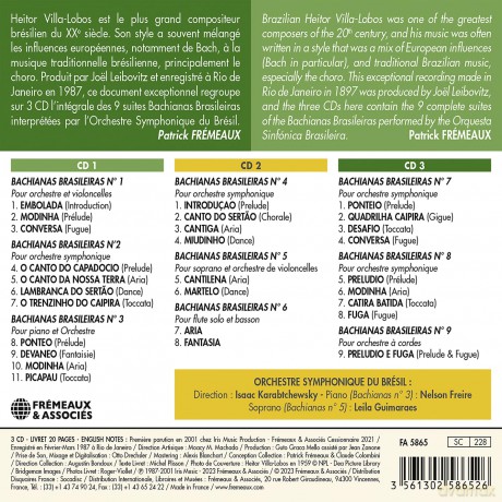 Orchestre Symphonique Du Bresil: Heitor Villa-Lobos - Integrales Bachianas Brasileiras (1987) [CD]