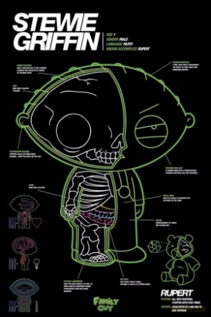 Głowa Rodziny - Stewie X-Ray [PLAKAT]
