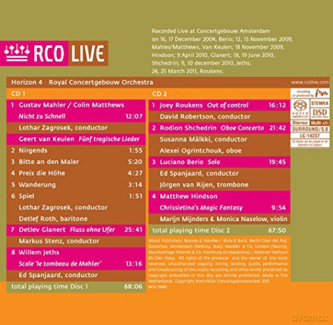 Royal Concertgebouw Orchestra: Horizon 4 [CD]