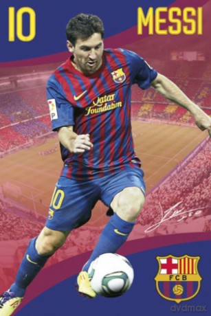 Fc Barcelona Lionel Messi 11/12 [PLAKAT]