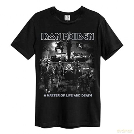 Iron Maiden: Iron Maiden - Life Or Death Amplified Vintage Black X Large T-Shirt