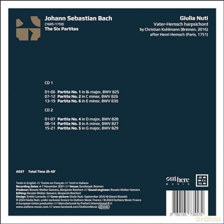 Giulia Nuti: J.S. Bach: The Six Partitas [CD]