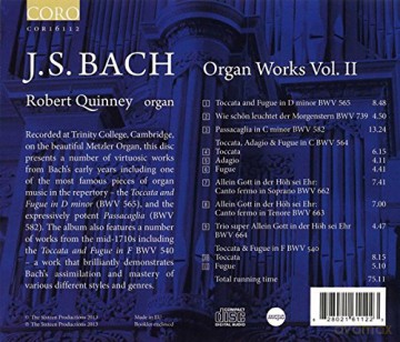 Robert Quinney: Js Bachorgan Works [CD]