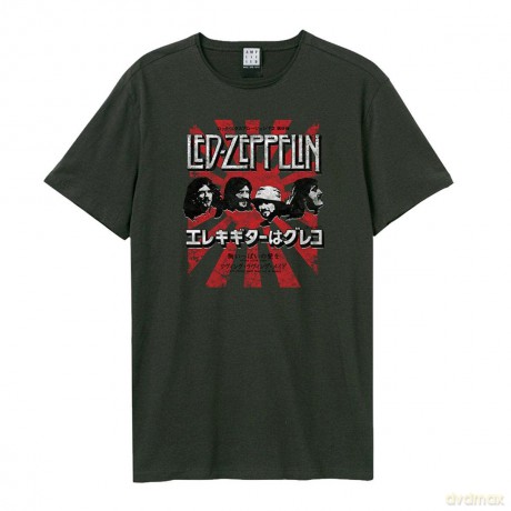 Led Zeppelin: Led Zeppelin - Burst Amplified Vintage Charcoal X Large T-Shirt