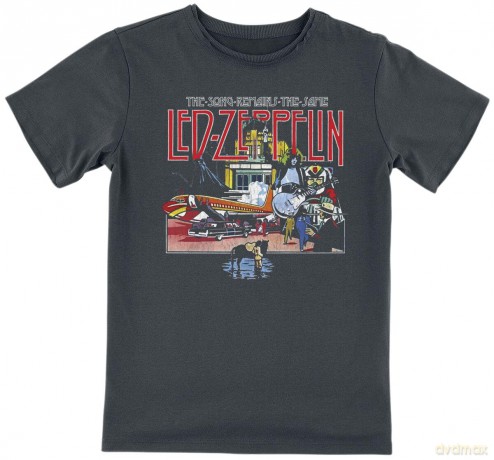 Led Zeppelin: Led Zeppelin - The Song Remains The Same Amplified Vintage Charcoal Kids T-Shirt 11/12 Years