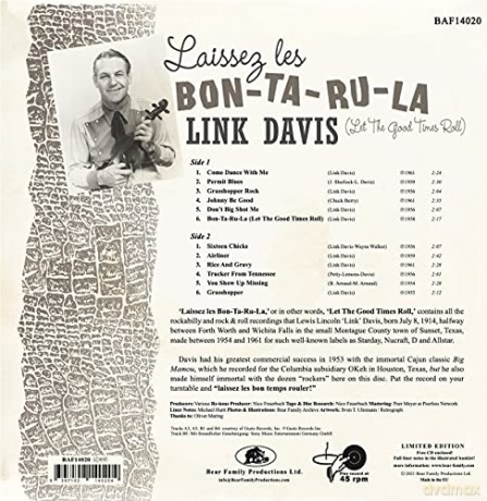 Link Davis Laissez Les Bon-Ta-Ru-La: Let The Good Times Roll [Winyl]