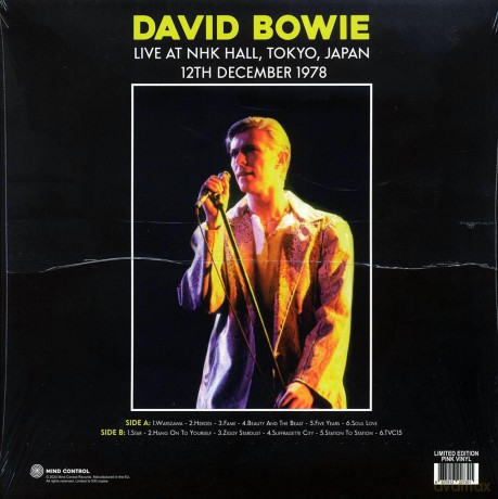 David Bowie: Live At Nhk Hall. Tokyo. Japan 12Th December 1978 (Pink) [Winyl]