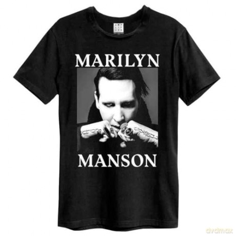 Marilyn Manson: Marilyn Manson Fists Amplified Vintage Black Large T Shirt