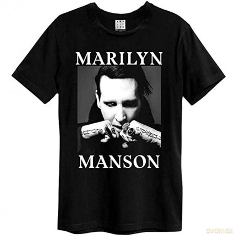 Marilyn Manson: Marilyn Manson Fists Amplified Vintage Black Small T Shirt