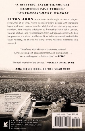 Elton John: Me Elton John Official Autobiography Paperback Book [KSIĄŻKA]