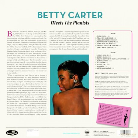Betty Carter: Meets The Pianists (Limited) [Winyl]