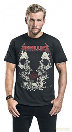Metallica: Metallica - Birth School Amplified Vintage Black Large T-Shirt