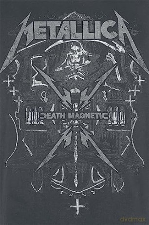Metallica: Metallica - Death Magnetic Amplified Vintage Charcoal Medium T Shirt