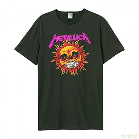 Metallica: Metallica - Neon Sun Tour Amplified Vintage Charcoal Medium T Shirt