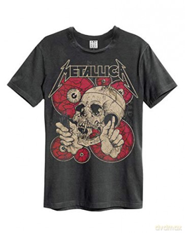 Metallica: Metallica - Watching You Amplified Vintage Charcoal Medium T Shirt