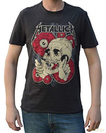 Metallica: Metallica - Watching You Amplified Vintage Charcoal Medium T Shirt
