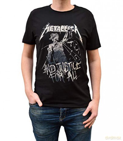 Metallica: Metallica And Justice For All Amplified Vintage Black Small T Shirt