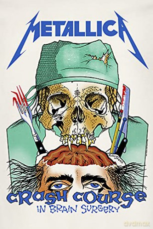 Metallica: Metallica-Crash Course In Brain Surgery Amplified Vintage White Medium T Shirt