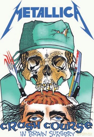 Metallica: Metallica-Crash Course In Brain Surgery Amplified Vintage White X Large T Shirt