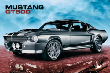 Ford Shelby (Mustang Gt500 Sky) [PLAKAT]