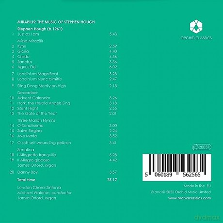 London Choral Sinfonia: Mirabilis - The Music Of Stephen Hough [CD]