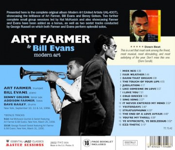 Art Farmer & Bill Evans: Modern Art (+8 Bonus Tracks) [CD]