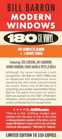 Bill Barron: Modern Windows (+1 Bonus Track) (Limited) [Winyl]