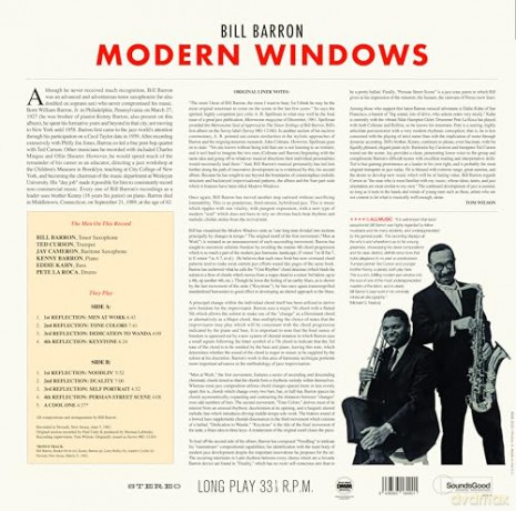 Bill Barron: Modern Windows (+1 Bonus Track) (Limited) [Winyl]