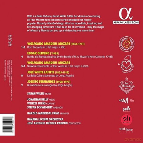 Sarah Willis & Havana Lyceum Orchestra & Jose Antonio Mendez Padron: Mozart Y Mambo: La Bella Cubana [CD]