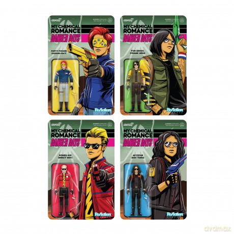 My Chemical Romance: My Chemical Romance Reaction Figures Wave 01 (Danger Days) - Fun Ghoul (Unmasked)