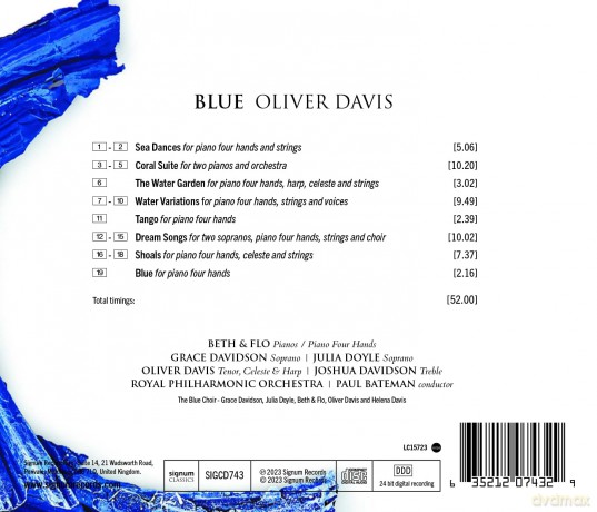 Beth & Flo & Grace Davidson & Julia Doyle & Oliver Davis: Oliver Davis: Blue [CD]