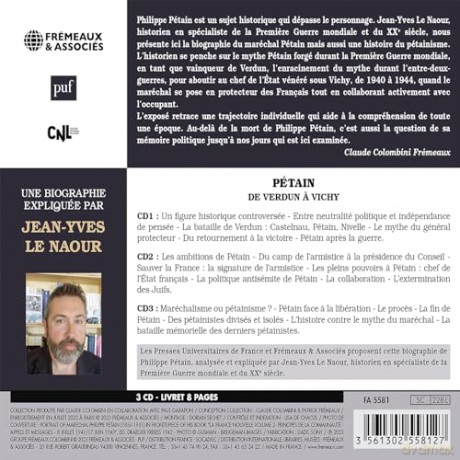 Un Cours Particulier De Jean-Yves Le Naour (Puf/Fremeaux): Petain: De Verdun A Vichy - Une Biographie Explique [CD]
