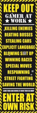 Gaming Keep Out (adult Version) [PLAKAT]
