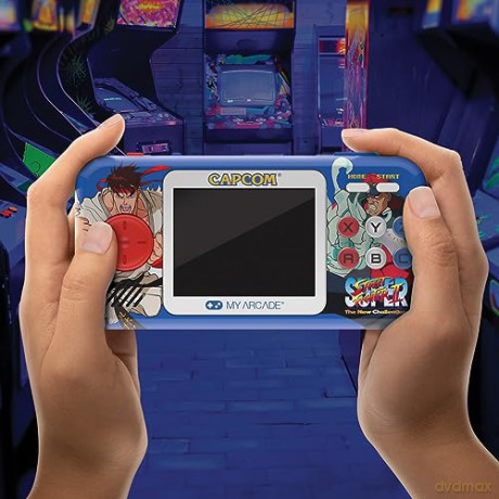 My Arcade: Pocket Player Pro Super Street Fighter II Portable Gaming System (2 Games In 1)
