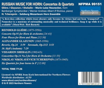 Marie Luise Neunecke: Russian Music For Horn [CD]