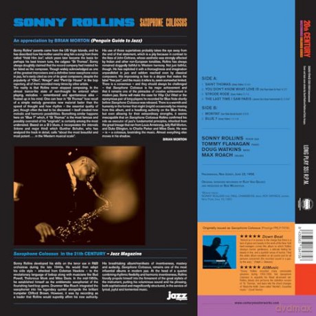 Sonny Rollins: Saxophone Colossus (+1 Bonus Track) (Blue) [Winyl]