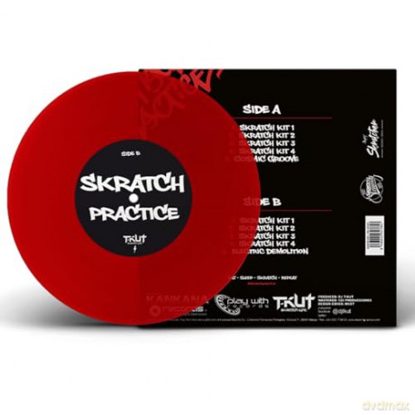 Dj T-Kut: Skratch Practice - (Blood Red) [Winyl]