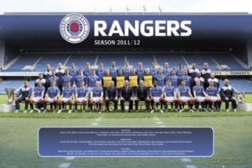 Glasgow Rangers Zdjęcie Drużynowe 11/12 [PLAKAT]