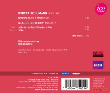 Philharmonia Orchcantelli: Symphony No4La Mer [CD]