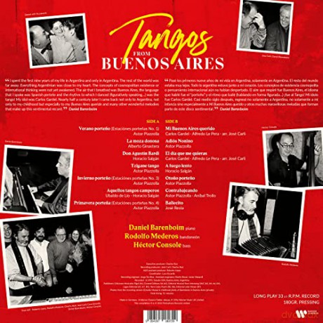 Daniel Barenboim: Tangos From Buenos Aires [Winyl]