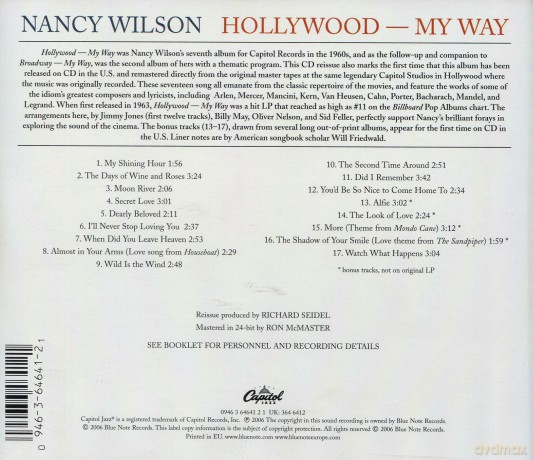 Nancy Wilson: Hollywood My Way [CD]