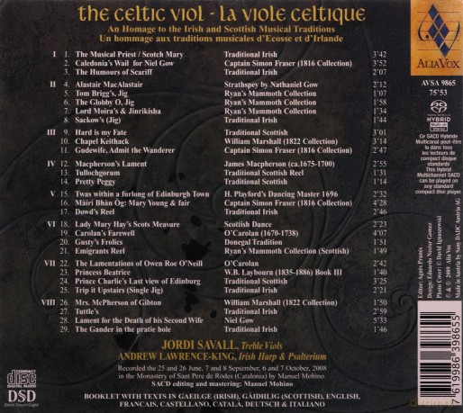 Jordi Savall: The Celtic Viol Vol.1 [SACD]
