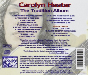 Carolyn Hester: The Tradition Album [CD]