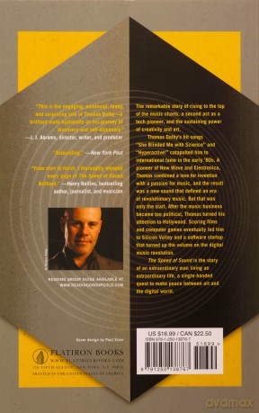 Thomas Dolby: Thomas Dolby. The Speed Of Sound. Breaking The Barriers Between Music And Technology A Memoir Paperback Book [KSIĄŻKA]