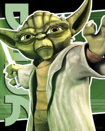 Gwiezdne Wojny - Wojny Klonów Yoda [PLAKAT]